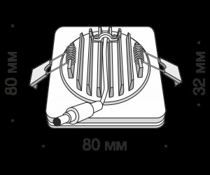Встраиваемый светильник Technical DL303-L7W