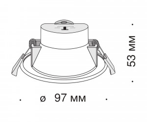 Встраиваемый светильник Technical DL015-6-L7W