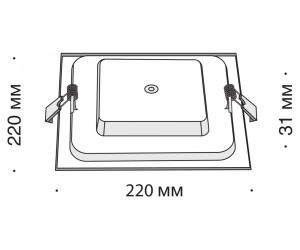 Встраиваемый светильник Technical DL021-6-L18W