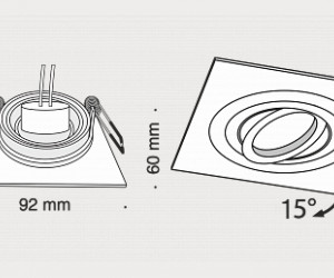 Встраиваемый светильник Technical DL023-2-01B