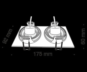 Встраиваемый светильник Technical DL024-2-02S