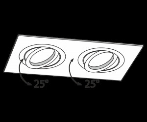 Встраиваемый светильник Technical DL024-2-02W