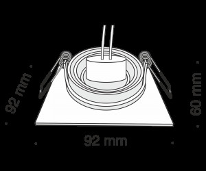 Встраиваемый светильник Technical DL024-2-01W