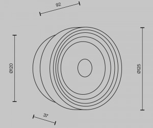 Настенный светильник (бра) Maytoni MOD493WL-L6PTK2