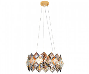 TR5185/4 GD/CL/SM золото/прозрачный/дымчатый E14/4 max 40W D450*1600