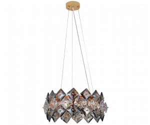 TR5185/4 GD/CL/SM золото/прозрачный/дымчатый E14/4 max 40W D450*1600