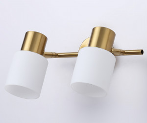 TR3969/2 BS/FR латунь/белый матовый E27*2 max 40W 260*80*210