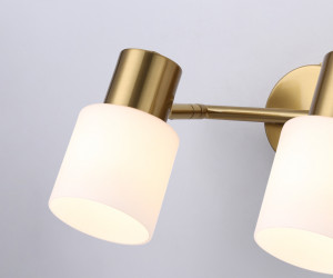 TR3969/2 BS/FR латунь/белый матовый E27*2 max 40W 260*80*210