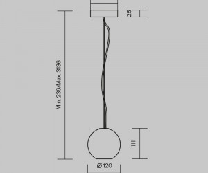 Подвесной светильник Maytoni MOD461PL-01GR