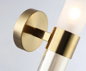 LH55116 BS/FR/TI латунь/белый матовый/янтарь E14 max 40W 130*100*225