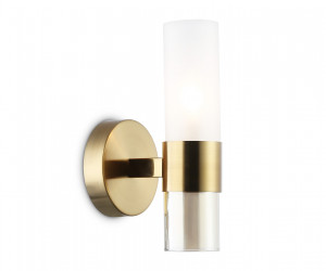 LH55116 BS/FR/TI латунь/белый матовый/янтарь E14 max 40W 130*100*225