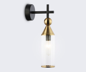 LH55260 BK/BS/CL черный/латунь/прозрачный E14 max 40W 140*80*310