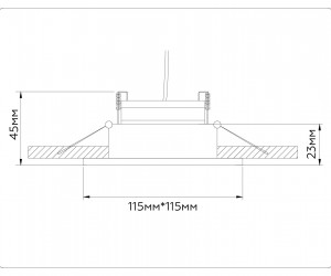 TN51916 WH/GD белый/золото GX53 max 12W 115*115*23