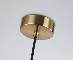 LH56111 BK/BS/CL черный/латунь/прозрачный E14 max 40W D65*1500