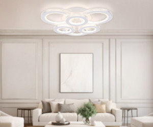 FA8872/3+3 WH белый 3000K-6400K 63W 550*510*125 (ПДУ ИК)