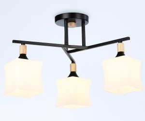 TR9493/3 BK/FR черный/белый матовый E27/3 max 40W D470*280