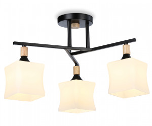 TR9493/3 BK/FR черный/белый матовый E27/3 max 40W D470*280