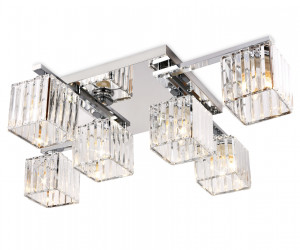 TR5215/6 CH/CL хром/прозрачный E27/6 max 40W 870*630*220