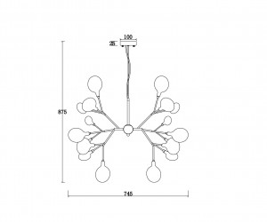 Подвесной светильник Freya FR5049PL-27G