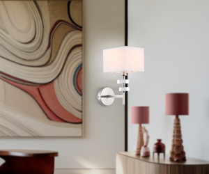 LH71325 SN/WH никель/белый E14 max 40W 240*130*300