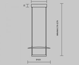 Подвесной светильник Maytoni MOD280PL-L23B3K1