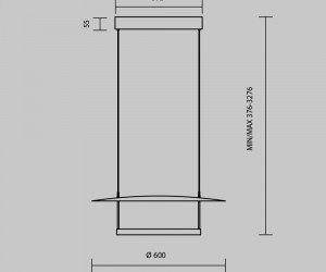 Подвесной светильник Maytoni MOD280PL-L30B3K1