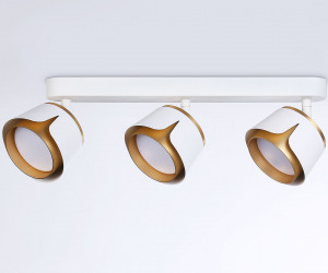 TN71235/3 WH/GD белый/золото GX53/3 380*100*147