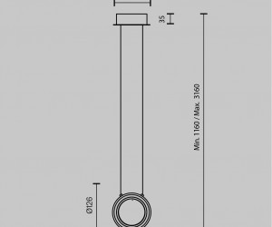 Подвесной светильник Maytoni MOD361PL-L7BS3K
