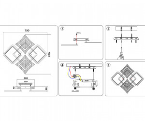FA430/4 WH белый 112W 750*670*80 (ПДУ РАДИО 2.4G)