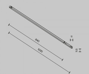 Трековый светильник Technical TR240-4-18WTW-DSZ-B