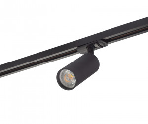 DK6202-BK Трековый светильник IP 20, 15 Вт, GU10, черный, алюминий