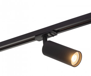 DK6202-BK Трековый светильник IP 20, 15 Вт, GU10, черный, алюминий