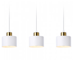 TR8117/3 WH/BS белый/латунь E27*3 max 40W 580*120*970