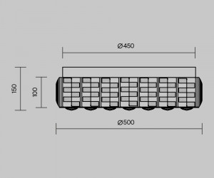 Потолочный светильник Maytoni MOD336CL-L100G3K