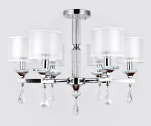 TR4533/6 CH/WH хром/белый E14/6 max 40W D700*560