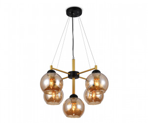 TR9026/5 BK/TI черный/янтарь E27 max 40W D580*600