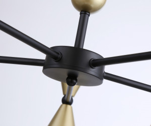 TR3171/5 BK/GD черный/золото E27/5 max 60W D580*380