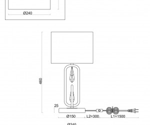 Настольный светильник Freya FR1007TL-01BS