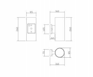 Настенный светильник (бра) Outdoor O419WL-02W