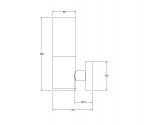 Настенный светильник (бра) Outdoor O418WL-01B