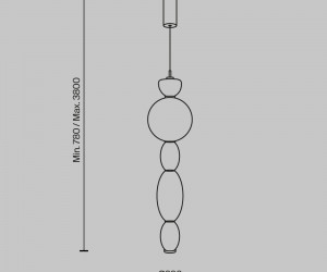 Подвесной светильник Maytoni MOD297PL-L17BS3K