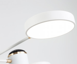 FL51627/9+4 WH/FGD белый/золото 132W 3000-6000K D850*370 (без ПДУ)