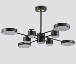 FL51629/9+4 BK/FGD черный/золото 132W 3000-6000K D850*370 (без ПДУ)