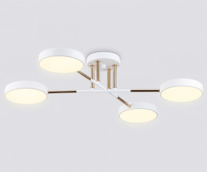 FL516331/4 WH/FGD белый/золото 72W 3000-6000K 610*410*140 (без ПДУ)