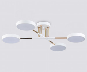 FL516331/4 WH/FGD белый/золото 72W 3000-6000K 610*410*140 (без ПДУ)