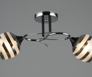 ВР-A3789/2 CR+BK (10) светильник потолочный [01099733]