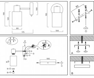 TR9578 SN сатин E14 max 40W 175*100*195