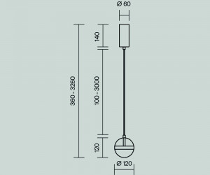 Подвесной светильник Maytoni MOD295PL-L20BS3K
