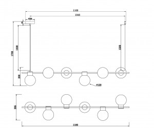 Подвесной светильник Freya FR5232PL-06B1