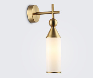 LH55280 BS/FR латунь/белый матовый E14 max 40W 140*80*310